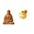 thumbnail image 1 of Estatua del Corazón de Jesús, figura de serpiente de dibujos animados, obra de arte de resina, decoración simbólica, adecuada para la meditaci, 1 of 8