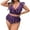 Purple, variant on Eashery Tankinis Swimwear for Women Plus Size Polka Dot Split Swimsuit Purple 3X-Large