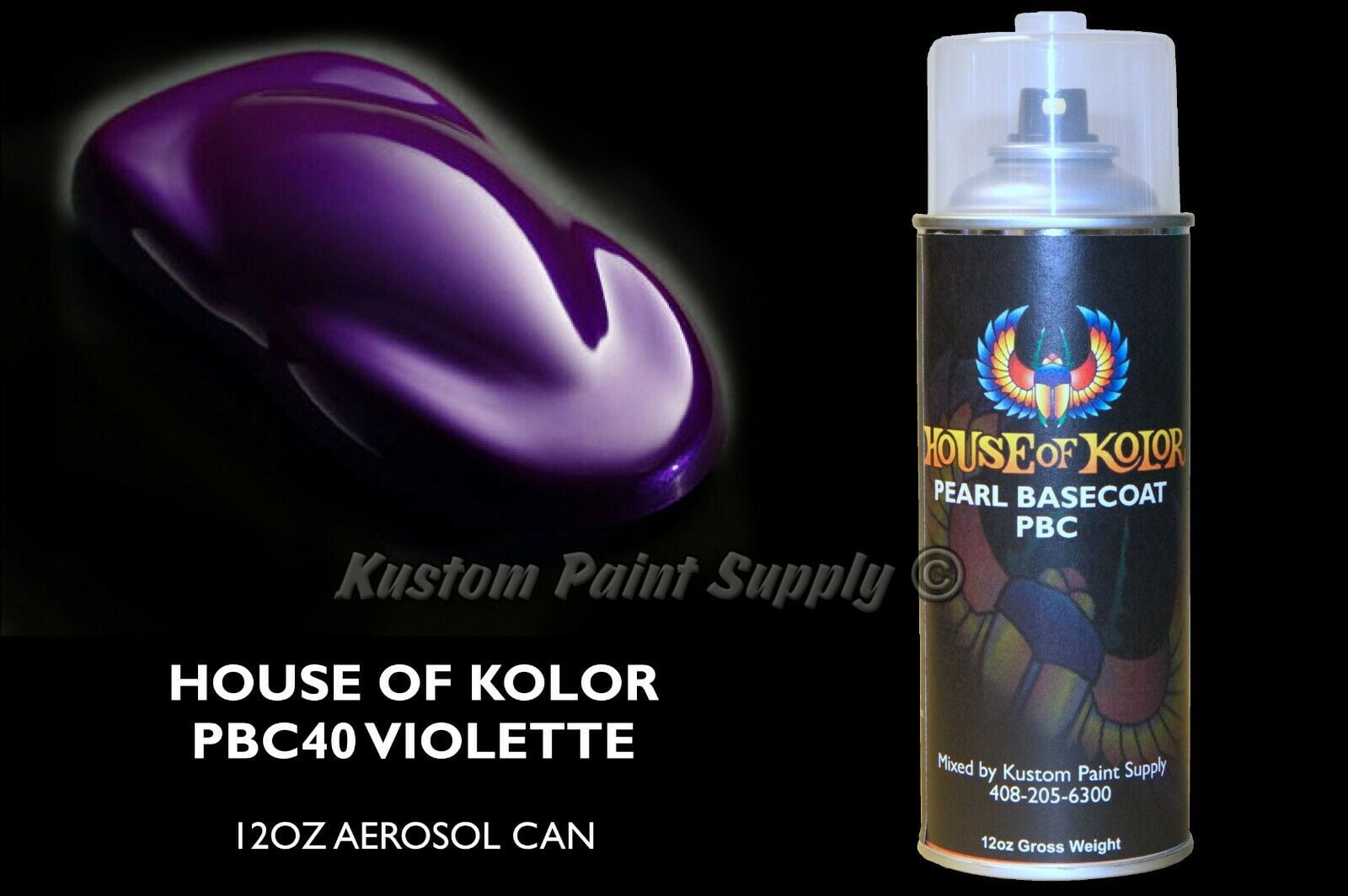 4 Oz BURPLE KANDY B/C KBC13/KBC-13 HOUSE OF KOLOR PAINT Pre Blend Ready ...