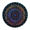 thumbnail image 2 of Nawypu  Round Edged Table Cover Printed Canvas Spill-Proof Oil-Proof Tablecloth Waterproof Table Cover for Dining Decorative (Mandala Modern Art Style), 2 of 7