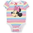 thumbnail image 3 of Disney Minnie Mouse Girl's 5-Piece Short Sleeve Baby Bodysuit Onesie Set, 3 of 6