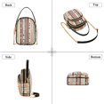 thumbnail image 3 of FORMRS Crossbody Bag for Women Quilted Travel Shoulder Cell Phone Purse with Chain Strap Handbag, Brown Abstract Dots, 3 of 7