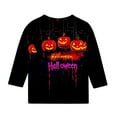 thumbnail image 4 of NAISIBABY Boys Halloween Shirts, Fashion Pumpkin 3/4 Sleeve Crewneck Causal Pullover Tees Multicolor 4T, 4 of 4