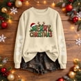 thumbnail image 2 of AnuYalue Christmas Sweatshirt for Women Trendy Merry Christmas Shirt Xmas Long Sleeve Outfits Crewneck Pullover, 2 of 8