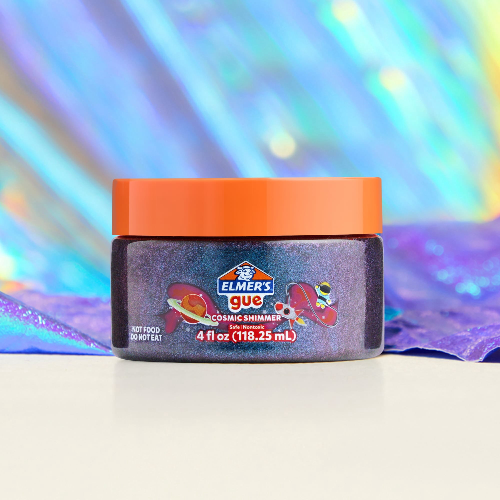 Elmer's Gue Premade Slime, Cosmic Shimmer Glitter Slime, 4 oz, 1 Count