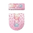 thumbnail image 5 of HELLHERO Salamander Cherry Blossom Pattern 2-Piece Toilet Lid Covers Elastic Bottom Elastic Fabric, Universal, Indoor Home, 5 of 8