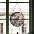 thumbnail image 3 of Personalized Crow Suncatcher Stained Glass, Crow Stained Glass Window Hanging Crow Sun Catchers Indoor Window Décor dmQoIJ, 3 of 5