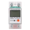 thumbnail image 3 of Medidor de energía 2P monofásico carril DIN uso de electricidad Monitor pantalla LCD retroiluminada medidor de potencia 230V, 3 of 14