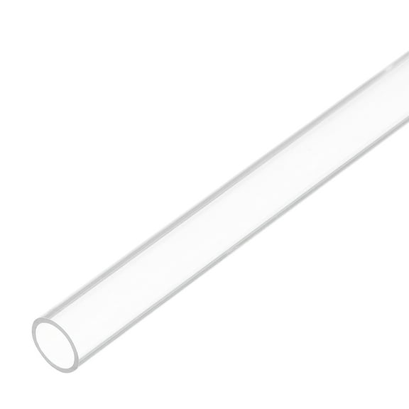 Uxcell Plastic Pipe Rigid Polycarbonate Round Tube Clear 5/16"(8mm) ID 3/8"(10mm) OD 14"(350mm) for Lighting, Models, Water Plumbing