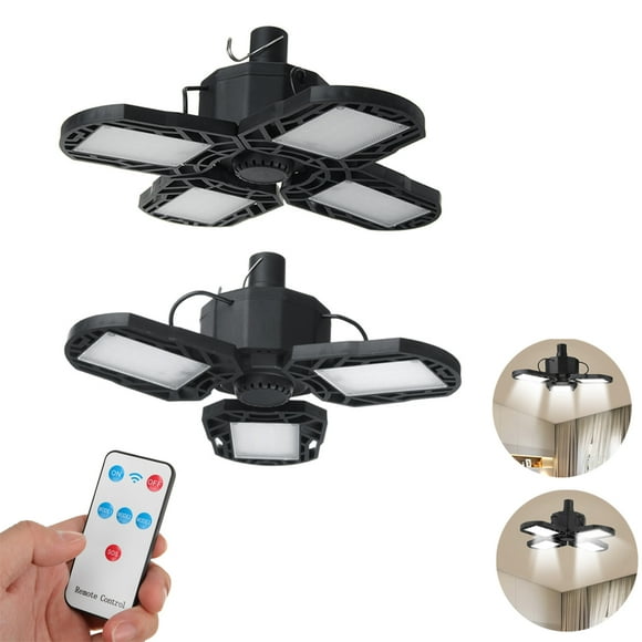 120W Garage Lights,  Heads Foldable Trilright Garage Ceiling Lighting 6500K White LED Shop Light, Deformable LED Garage Ceiling Lighting Bulbs Workshop Light for Workbench