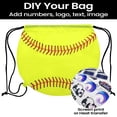 thumbnail image 6 of GOGO 12Pcs Softball Drawstring bag 210D Polyester Softball Team Bags, 14.2 inch x 17 inch, 6 of 6