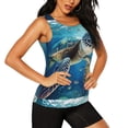 thumbnail image 2 of Lsque Watercolor Turtle Printed Workout Tank Tops for Women, Athletic Sports Tank Tops, Compression Sleeveless Dry Fit Shirts,Sleeveless Yoga Shirt-Large, 2 of 9