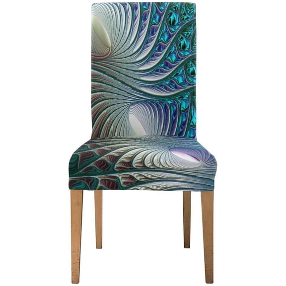 FMSHPON Abstract Design Pattern Stretch Chair Cover Protector Seat Slipcover for Dining Room Hotel Wedding Party Set of 1