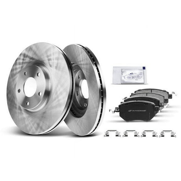 Front Brake Pad and Rotor Kit 6 - Compatible with 2005 - 2007, 2009 - 2012 Nissan Murano 3.5L V6 2006 2010 2011