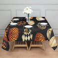 thumbnail image 3 of Halloween Patterned Pumpkins (2) Square Tablecloth,Waterproof Square Table Cover,Wipeable Spillproof Washable Table Cover for Home Kitchen Party Decor 42"X42"(107x107cm), 3 of 6