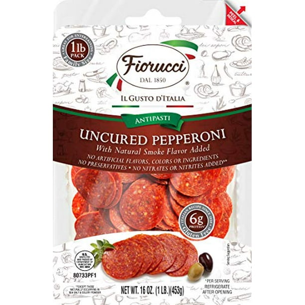 Fiorucci Charcuterie Pepperoni, Family Size, 1 Pound - Walmart.com