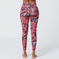 thumbnail image 4 of Rollbacks & More LEBONYARD Womens Pants Clearance,Women's Fashion Printed Yoga Pants High Stretch Sports Fitness Pants Red S, 4 of 6