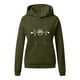 thumbnail image 2 of Gibobby Sudadera con capucha mujer, Cómodo Sudadera Dama Color Negro Jaspe para Mujer(Verde,G), 2 of 3