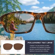 Polarized Wrap Around Sports Sunglasses for Men Women Driving Fishing Running Cycling Sun Glasses