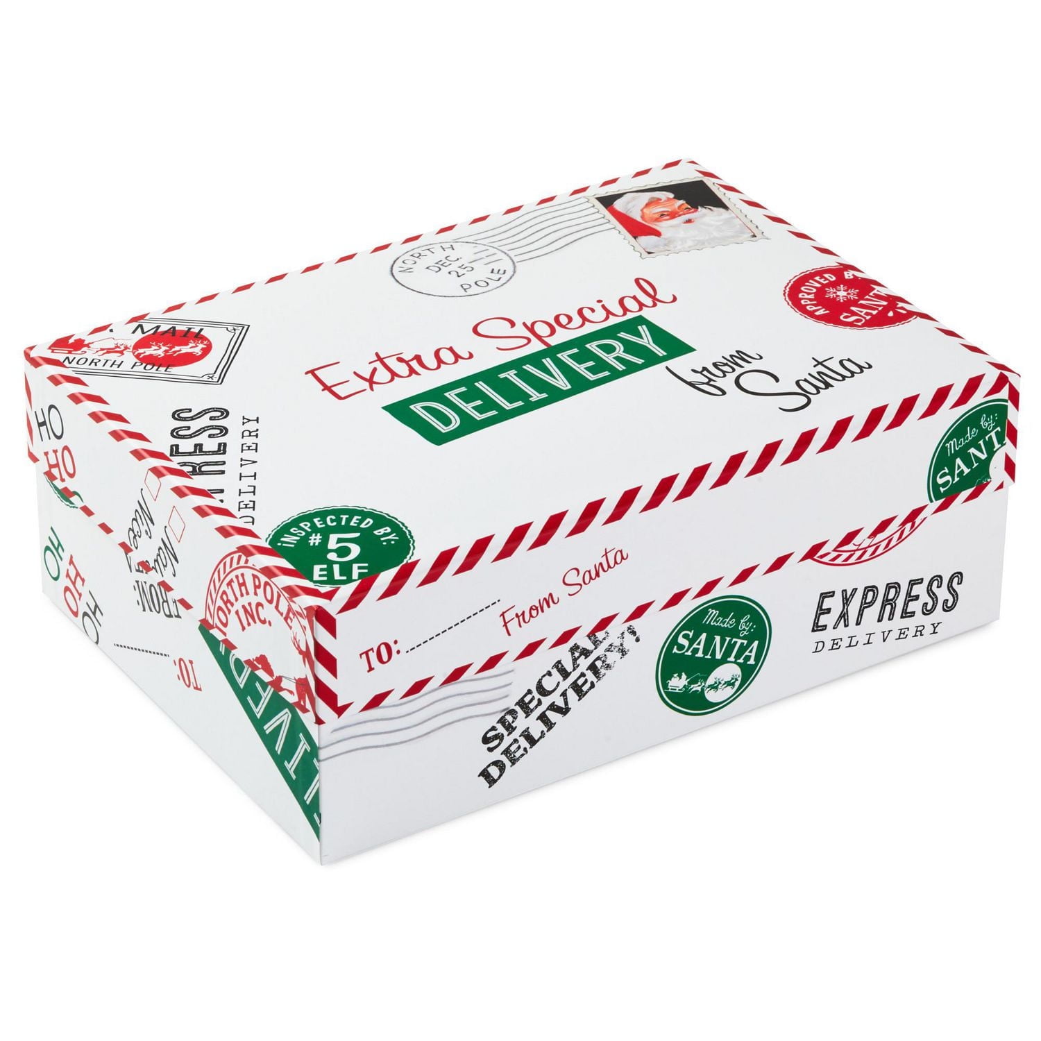 Hallmark Medium Christmas Gift Box with Lid (Special Delivery)