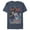Navy Blue Heather, variant on Men's Batman Joker Vintage Card Graphic Tee Navy Blue Heather 3X Large