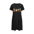 thumbnail image 5 of Sakmal Sleepwear for Women Halloween Cute Sleep Dress Short Sleeve Black Nightgowns for Women, 5 of 5