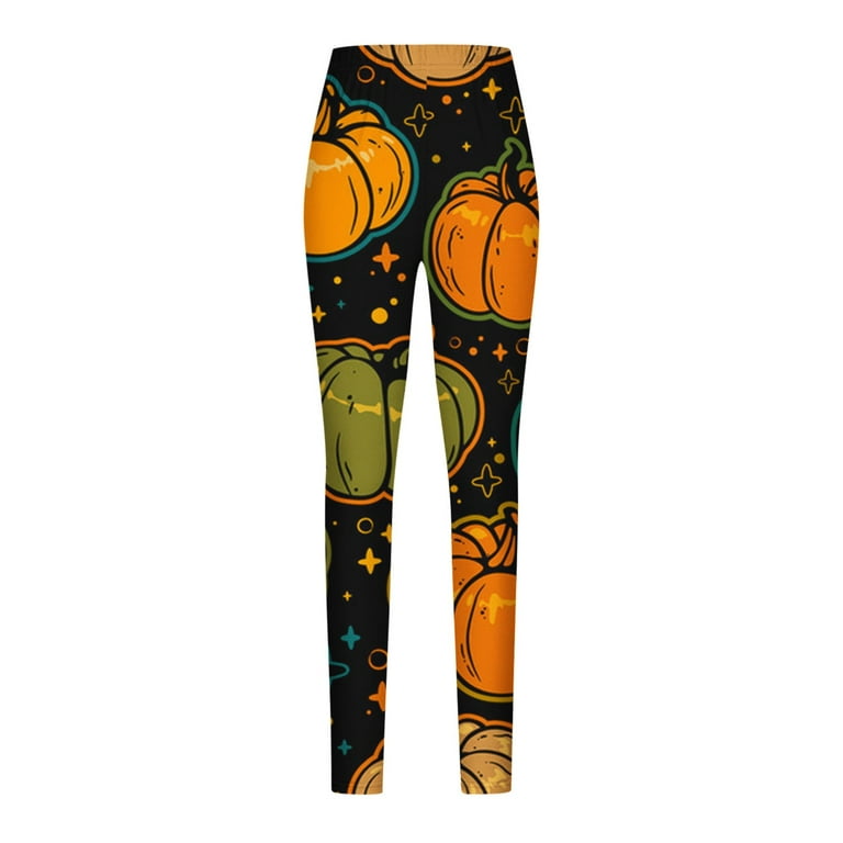 VEKDONE 2024 Clearance Halloween Leggings For Women Casual Pumpkin Print  Trousers Stretchy High Waisted Sweatshirt Pants Fall Trendy Slimming Yoga  Tights 2024 Lightweight Comfy Pants 