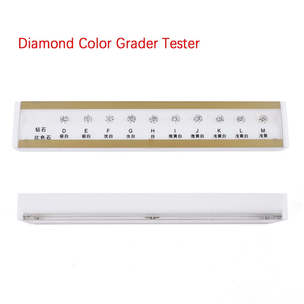 GIA Master Set Color Scale Diamond Color Grading Grader Set Color Tester D-M Diamond Color D-M Colorimetric 10 Stone