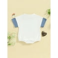 thumbnail image 3 of Bagilaanoe Newborn Baby Boy Summer Rompers Contrast Color Short Sleeve Bodysuits 3M 6M 12M 18M Infant Casual One Piece Short Jumpsuit, 3 of 8