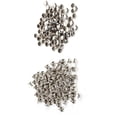 thumbnail image 1 of LetCart Remache De Doble Tapa - 100 Piezas 8x8 Mm Remache De Doble Tapa Reparación De Artesanía De Cuero De Metal Espárragos Decoración De Pinchos para Bolsos De Bricolaje Decoración(Silver), 1 of 5