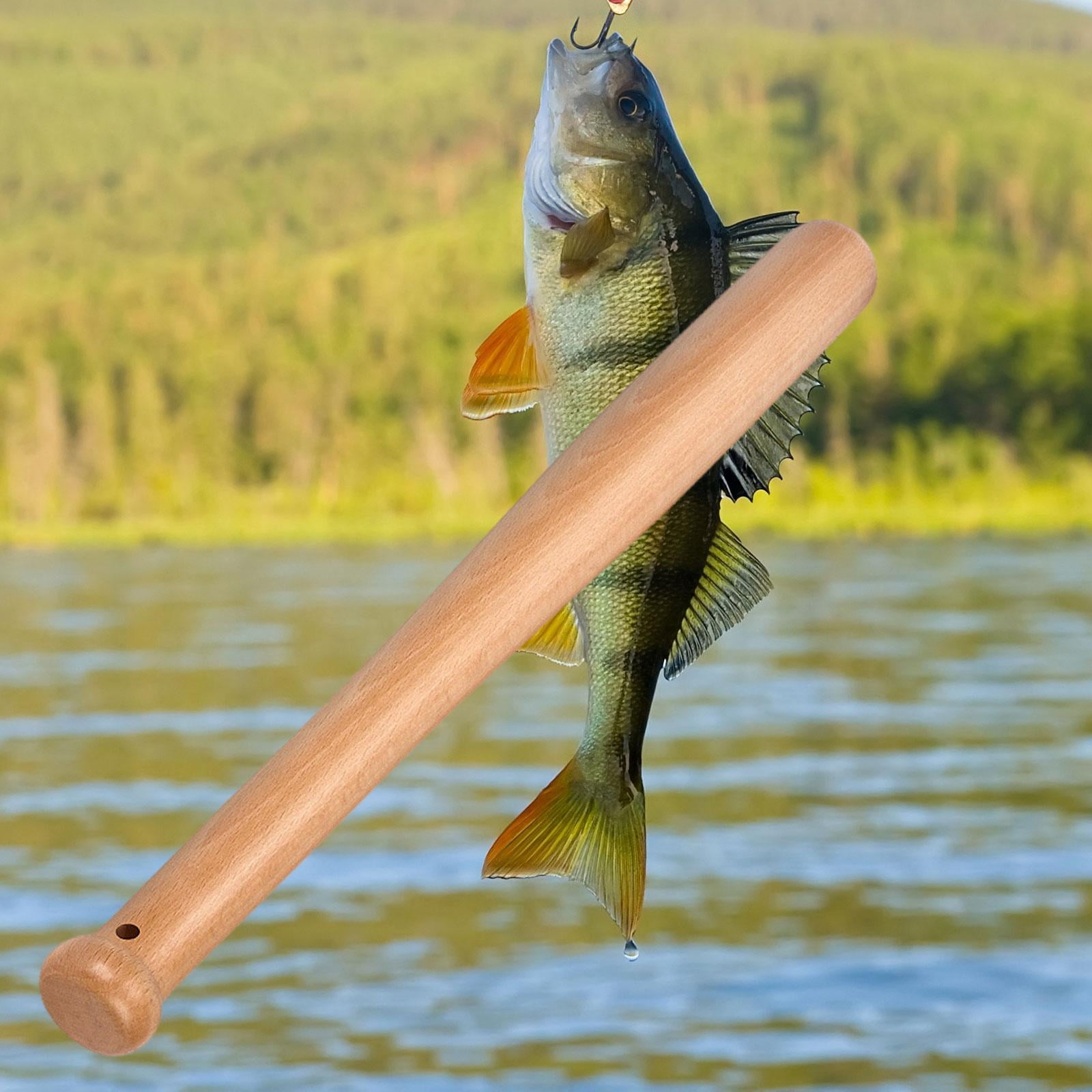 Wooden Knock Fish Stick Fishing Device Portable Gear Durable Construction Ideal Gift for Family Friends Who Love Fishing