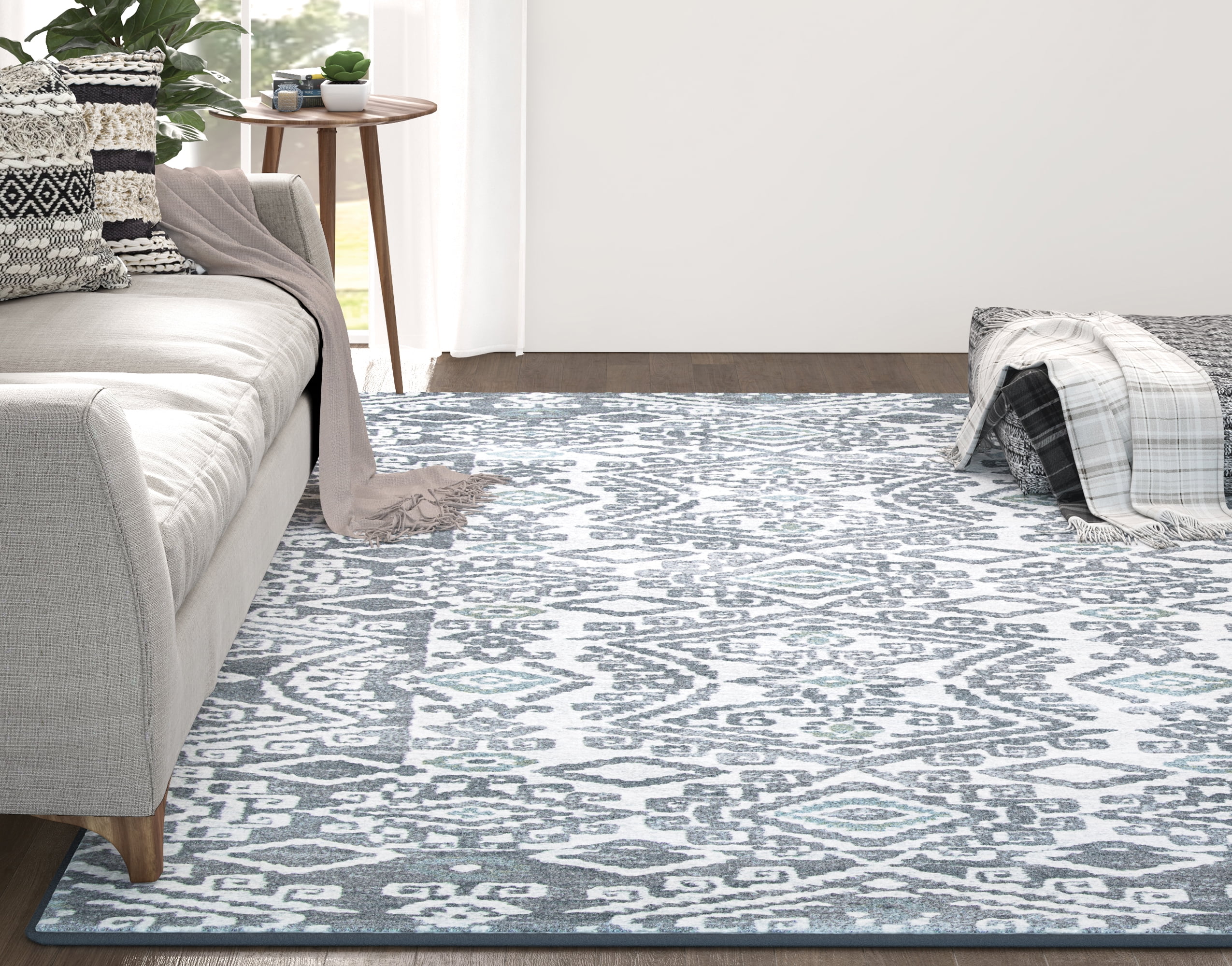 Couristan Everest Bohemia Greystone-Lime Area Rug
