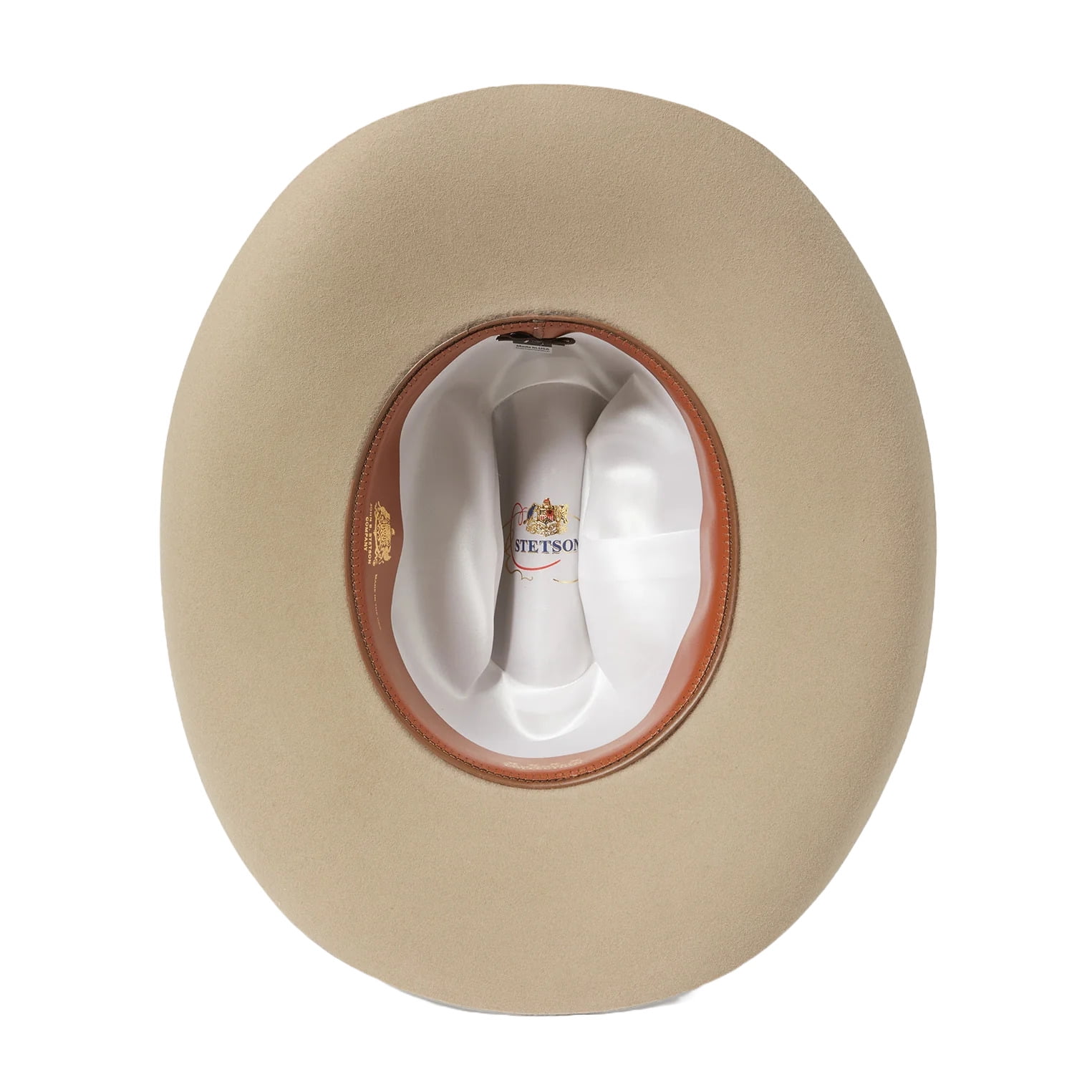 Stetson 4X Ranch Tan Felt Cowboy Hat, Hand-Tooled Leather Band