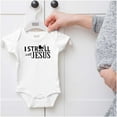 thumbnail image 5 of I Stroll Jesus Christian Religious Romper Boys or Girls Infant Baby Brisco Brands NB, 5 of 6