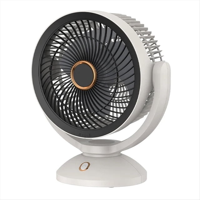 Ventilador Eléctrico de Circulación de Aire USB, Mesa No Recargable, Escritorio, Portátil, Montado en la Pared, Rotación de 360 Grados con Luz