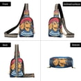 thumbnail image 7 of FORMRS Womens Crossbody Sling Bag Travel Daypack Shoulder Chest Backpack, Blue Dog Artist, 7 of 7