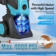 thumbnail image 4 of RELOIVE Electric Pressure Washer, 3000W Motor, 4000PSI Pressure, 2.6GPM Max Flow, 6 Multiple Nozzles and a Car Brush, A Foam Cannon, 35.56FT Water Hose Length & 32.41FT Power Cord Length, 4 of 15
