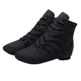 thumbnail image 2 of FSYBOA Girl Ballet Shoes, Soft Sole High-top Non Slip Laced Dance Shoes for Girl Black Size 12.5(Little Kids), 2 of 6