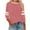 Pink, variant on Tshirts for Women 3/4 Sleeve Shirt for Womens Crewneck Color Block Raglan Tee Casual Trendy Solid Pullover Tops Long Sleeve Running Shirts Women S-114 Gray M