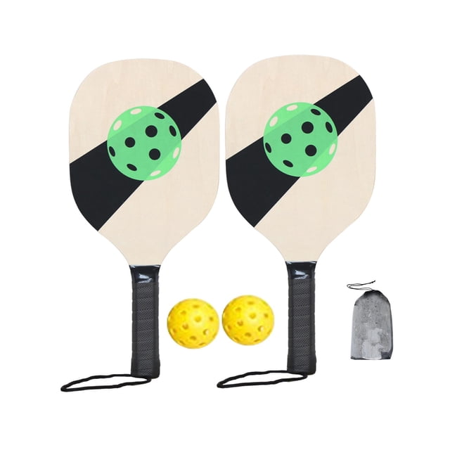 Pickleball Wood Paddle Set con bolsa Raqueta para principiantes para todos los niveles y edades Portátil , estilo b Sunnimix Paletas de pickleball