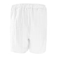 thumbnail image 5 of FINALGANG Mens Solid Color Casual Textured Knit Shorts With Elastic Waist Drawstring Loose Fit Lightweight Shorts For Daily Streetwear Summer Activities Soft Shorts, 5 of 5