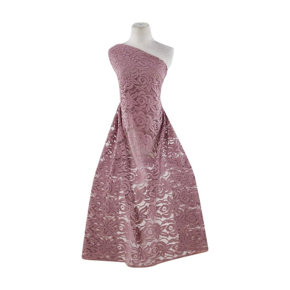 Zelouf Ashley Lace , Sewing, DIY, Crafts Fabric by the Yard, Pure Mauve, 3 Yard