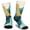 Green and Gold Marble Pattern, variant on Green and Gold Marble Pattern Men's Mid-calf Crew Socks, Everyday Trainer Socks with Reinforced Heel & Toe, Soft Stretchy Gifts Ideas for Men Adults