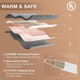 thumbnail image 2 of Danolaps Electric Throw Blanket,Cozy Luxury Faux Fur Ribbed Flannel Heated Throw with 6 Heating Levels & 4 Hours Auto Off,Fast Heating & Overheat Protection,Soft Ribbed Flannel Warming Blanket Machine, 2 of 6