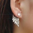 thumbnail image 3 of 2 Pares Pendientes Perno Patrón Alas de Ángel Color con Rhinestone de Moda para Mujer Sunnimix Pendientes Punk Rock, 3 of 8
