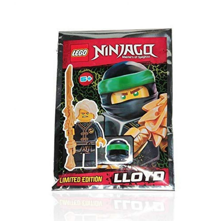 LEGO NINJAGO Minifigure - Lloyd Black Wu-Cru Training Gi Limited Edition  Foil Pack (with Dragon Sword and Helmet)