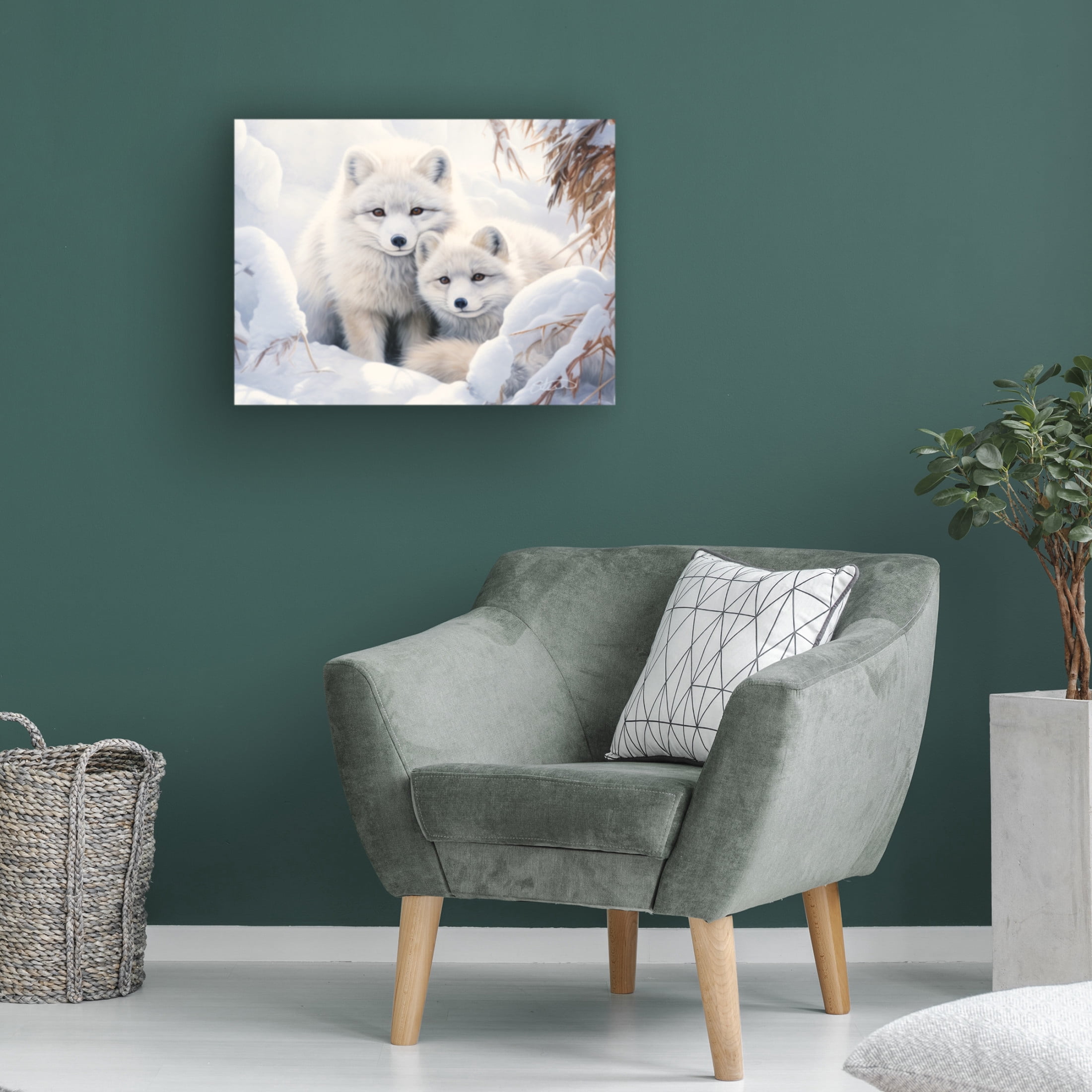 Canvas Wall Art - Stewart 'Waiting For Mama' Wall Art for Living Room, Bedroom, or Office Décor by Trademark Fine Art - 24 x 18 Inches