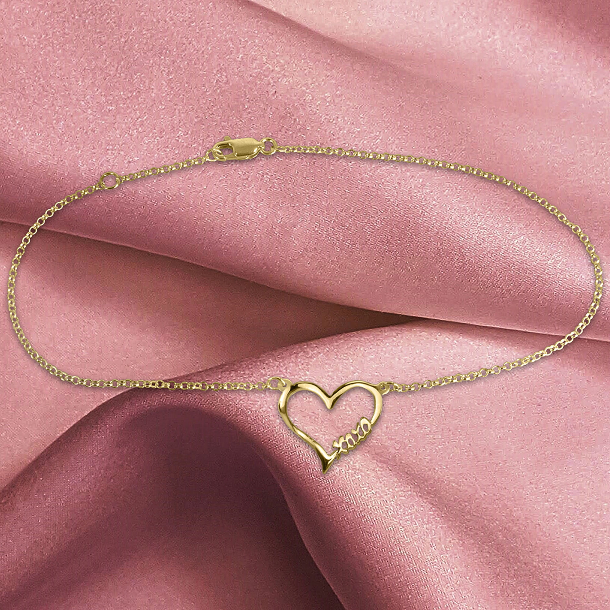 Open Heart "Hugs And Kisses" Anklet