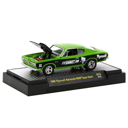 M2 Machines Auto-Thentics R76 - 1968 Plymouth Barracuda HEMI Super Stock