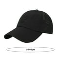 thumbnail image 5 of harmtty Sun Hat Unisex Baseball Sun Hollow Out Adjustable Circumference Anti uv Solid Ponytail Hole Dome Hiking Traveling Shopping Black, 5 of 8
